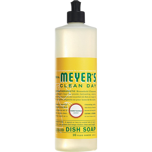 Mrs. Meyer's Clean Day 16 Oz. Honeysuckle Scent Liquid Dish Soap 17423