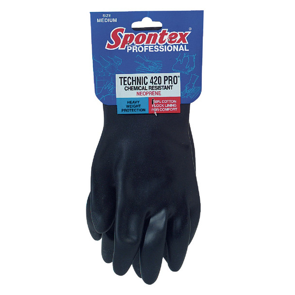Spontex Technic 420 Pro Medium Neoprene Rubber Glove 33545
