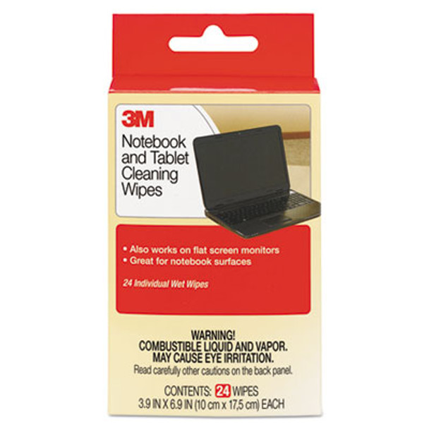 3M™ WIPES,SCREEN CLNR,24PK,WE CL630