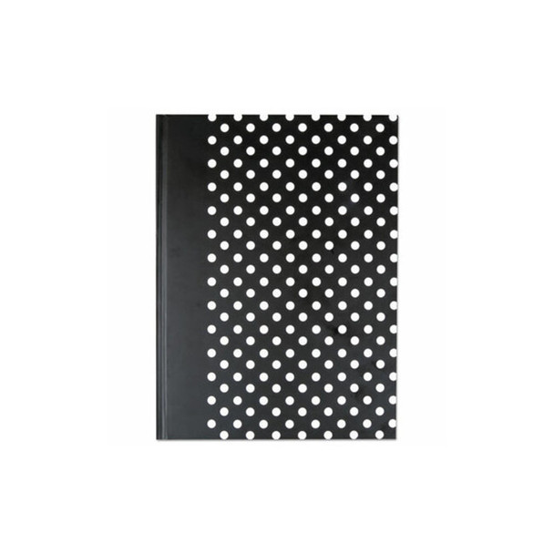 Universal® NOTEBOOK,BOUND,DOTS,BK UNV66350