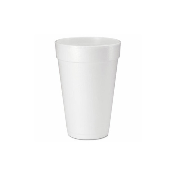 Dart® Foam Drink Cups, 16 Oz, White, 20/bag, 25 Bags/carton 16J165 Dart® Foam Drink Cups, 16 Oz, White, 20/bag, 25 Bags/carton 16J165