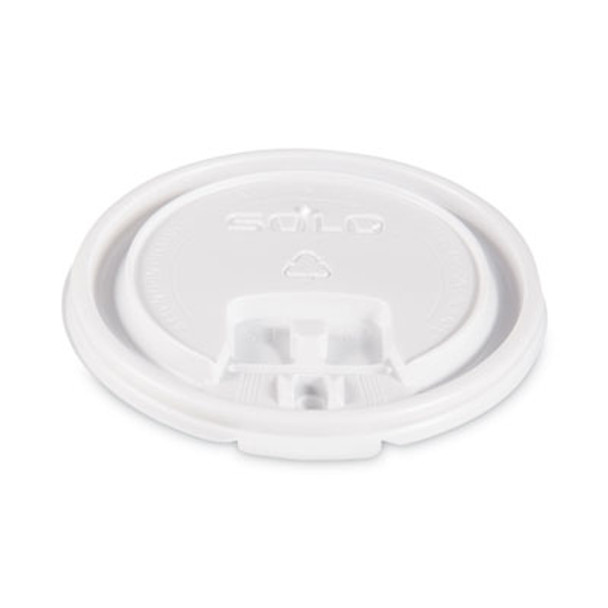 SOLO® LID,F/10 OZ HOT CUP,WHT LB3101-00007
