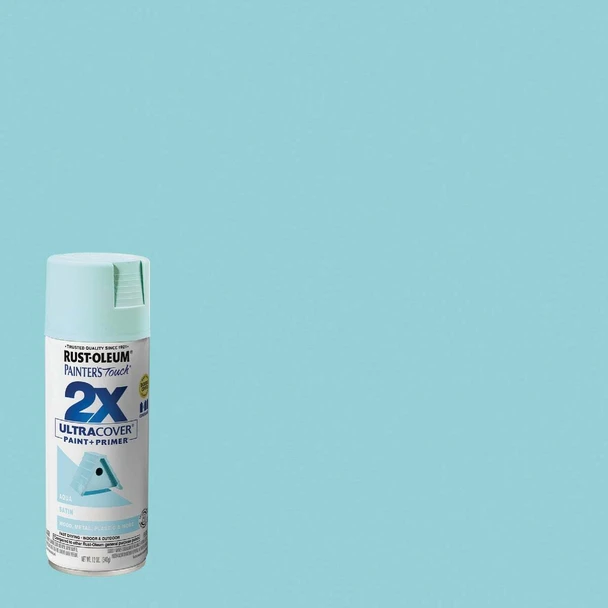 Painter's Touch Satin Aqua Spray Paint 334059