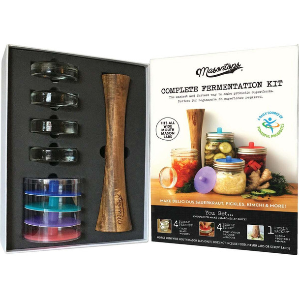 Masontops Wide Mouth Fermentation Kit (9-Piece) CFK9W