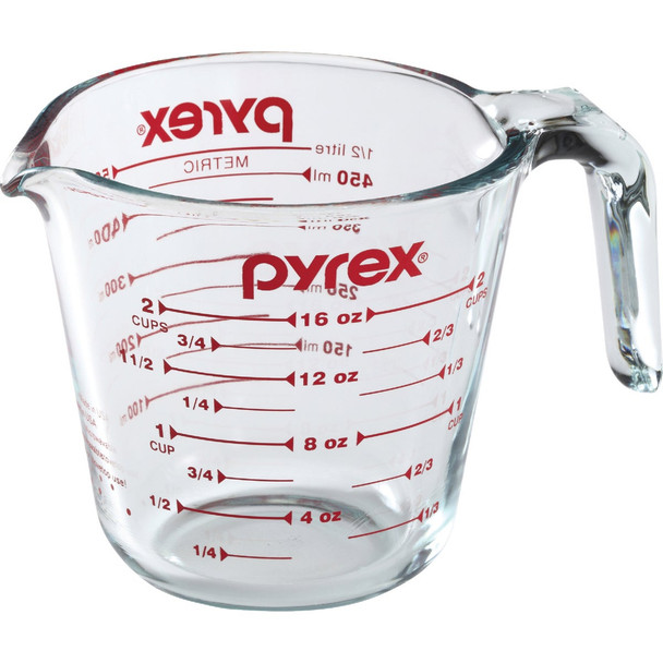 Pyrex Prepware 2 Cup Clear Glass Measuring Cup 6001075