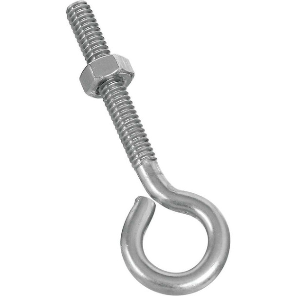 National Hardware 1/4 In. x 3 In. Stainless Steel Eye Bolt N221-598 Pack of 10