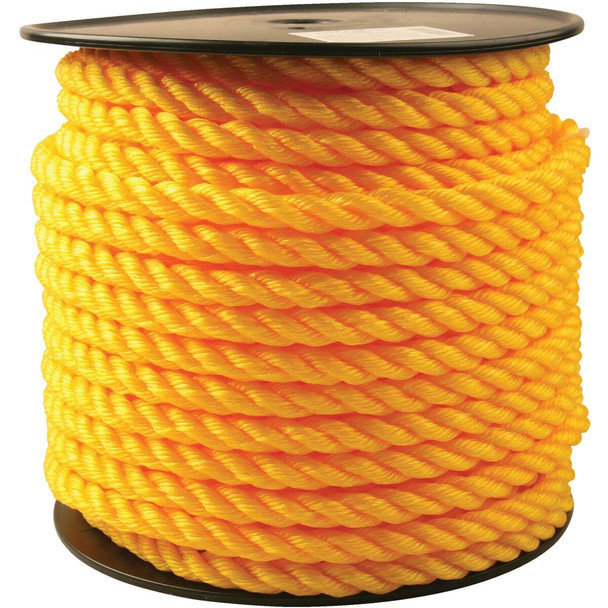 Do it Best 5/8 In. x 150 Ft. Yellow Twisted Polypropylene Rope 704893