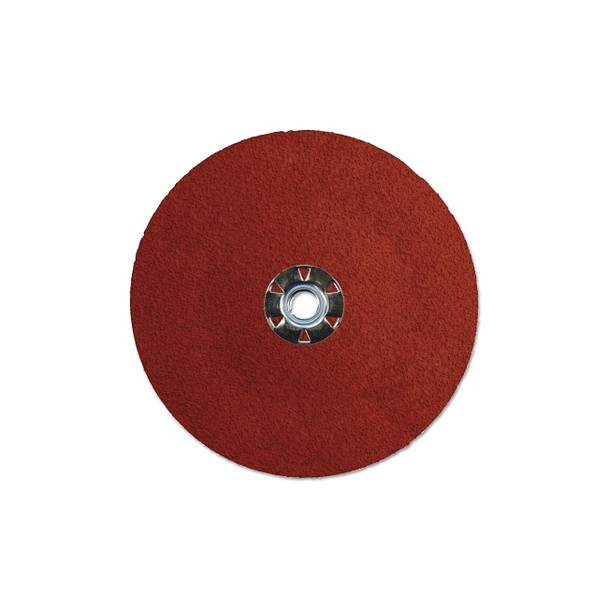 Tiger® Ceramic Resin Fiber Disc, 7 in dia, 5/8 in-11 UNC Arbor, 36 Grit