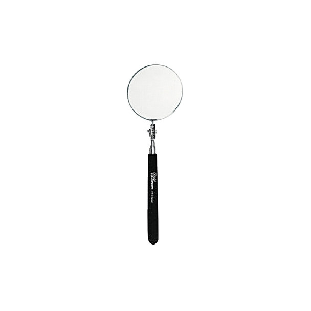 Telescoping Inspection Mirror, Round, 3-1/4 in dia, 10-1/2 in L to 29-1/2 in L