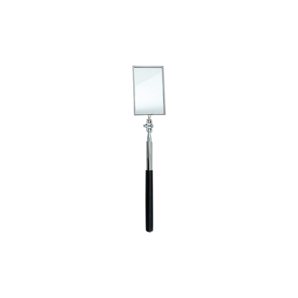 Telescoping Inspection Mirror, Rectangular, 2-1/8 in W x 3-1/2 in L, 11-3/8 in L to 15-1/4 in L