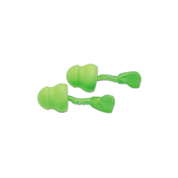 Glide® Foam No Roll Twist-In Earplugs, Green, Uncorded