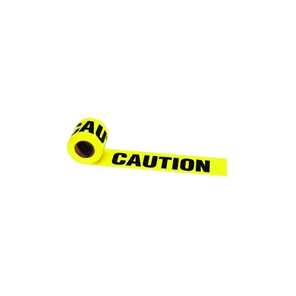 Strait-Line® Barrier Tape, 3 in x 300 ft, Caution