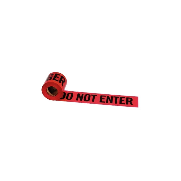 Strait-Line® Barrier Tape, 3 in x 300 ft, Danger Do Not Enter