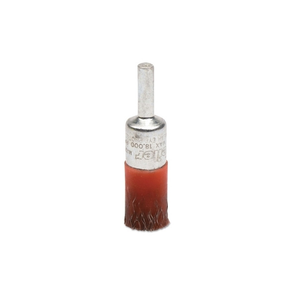 Polyflex® Heavy Duty Crimped Wire Hollow End Brush, Steel, 1/2 in x 0.0104 in, 18,000 rpm