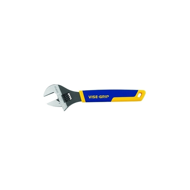 Adjustable Wrench, 10 in Long, 1-1/4 in Opening, Chrome