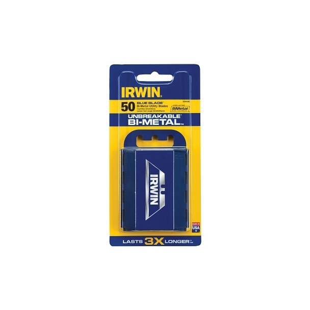 Bi-Metal Utility Blade, 2-3/8 in Length, Bi-Metal, 50/PK