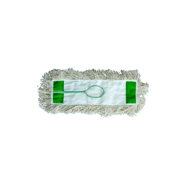 Industrial Dust Mop Head, 4 Ply White Cotton Yarn, 24 x 5