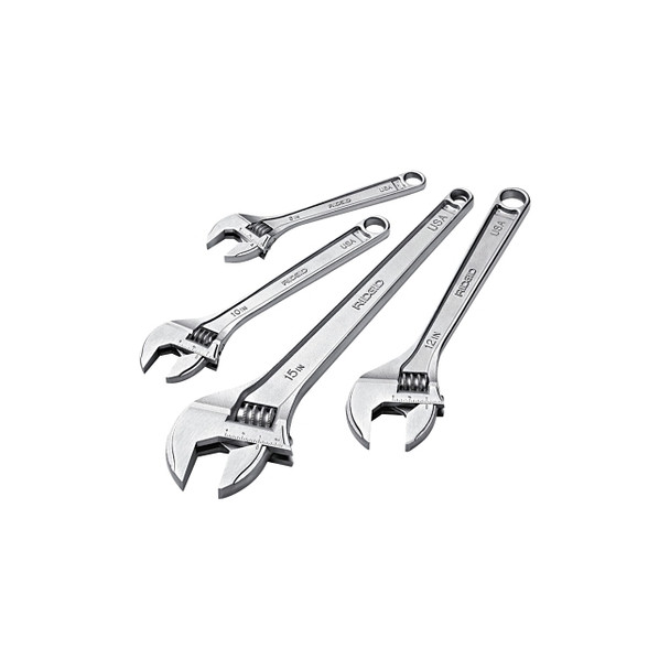 Adjustable Wrenches, 8 in Long, 7/8 in Opening, Cobalt Plated