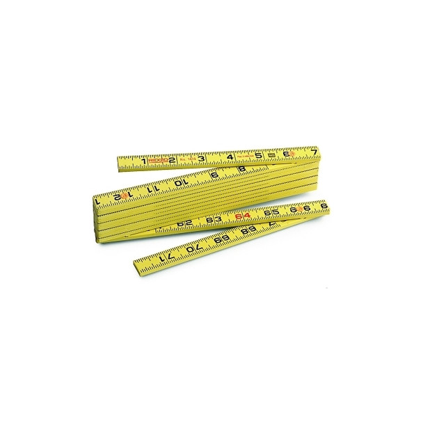 Fiberglass Folding Rule, Model 1619, 6 ft L, SAE, 6 in Outside Reading