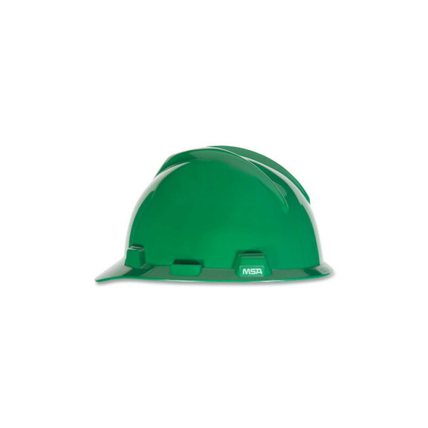 V-Gard® Slotted Hard Hat Cap, Fas-Trac® III Suspension, Green