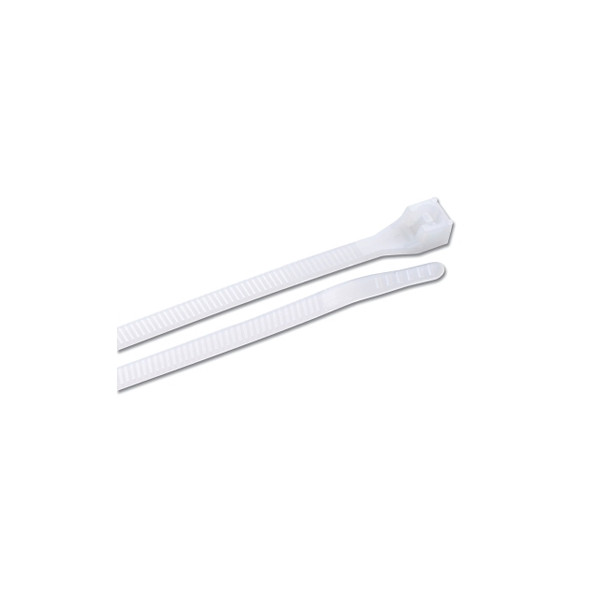 Standard Cable Ties, 75 lb Tensile Strength, 11 in, DoubleLock, Natural, 100/Bag