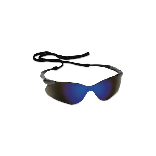 V30 Nemesis™ VL Safety Glasses, Blue Mirror, Polycarbonate Lens, Anti-Fog, Gunmetal No Brow Frame, Nylon V30 Nemesis™ VL Safety Glasses, Blue Mirror, Polycarbonate Lens, Anti-Fog, Gunmetal No Brow Frame, Nylon