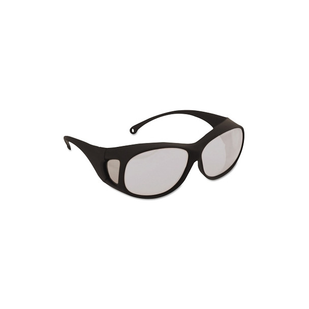 V50 OTG Safety Glasses, Clear Polycarbonate Lens, Anti-Fog, Black, Nylon