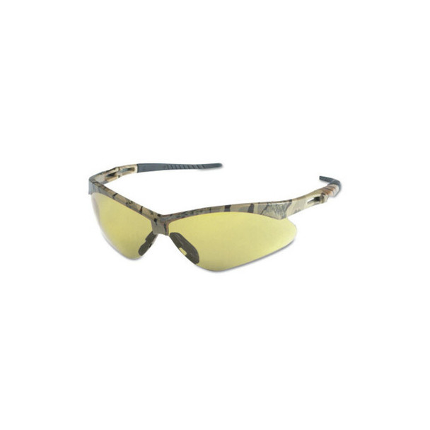 V30 Nemesis™ Safety Glasses, Amber, Polycarbonate Lens, Anti-Fog, Camouflage Frame/Temples, Nylon