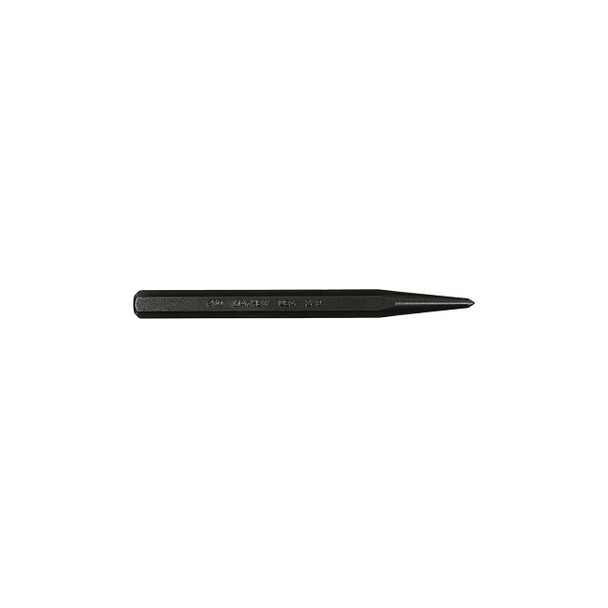 Center Punch - Full Finish, 5 in L, 3/16-5mm Tip, 3/8 in Body, Alloy Steel