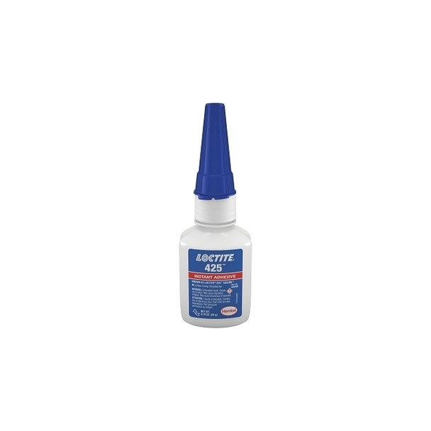 425™ Instant Adhesive, Surface Curing Threadlocker, 20 g, Up to 1/2 in Thread, Dark Blue
