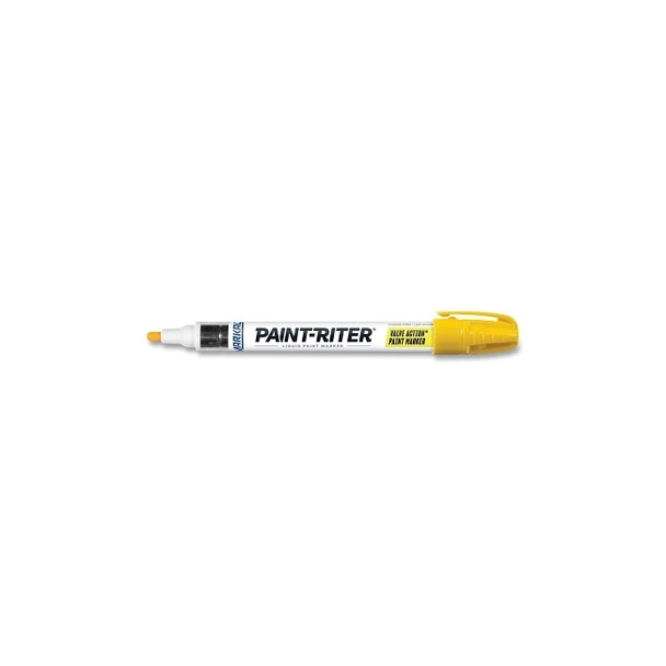 PAINT-RITER® VALVE ACTION® Paint Marker, Yellow, 1/8 in Tip, Medium