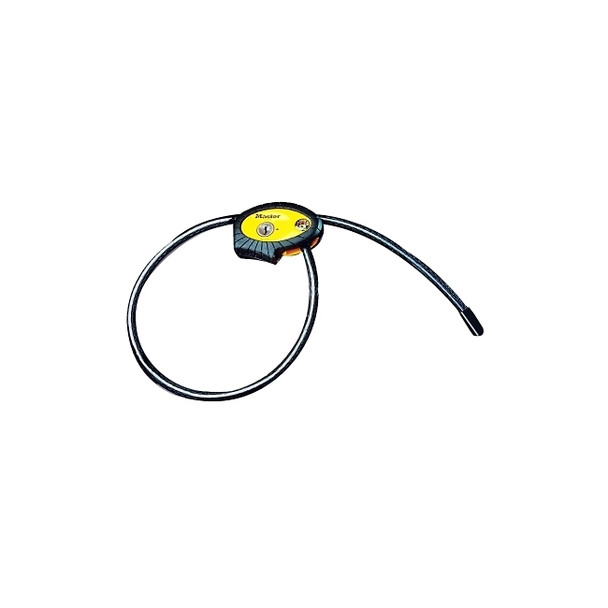 Python™ Adjustable Locking Cable, 3/8 in dia, 6 ft Length, Black