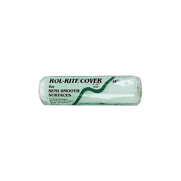 Rol-Rite Roller Cover, 9 in, 3/8 in Nap, Knit Fabric