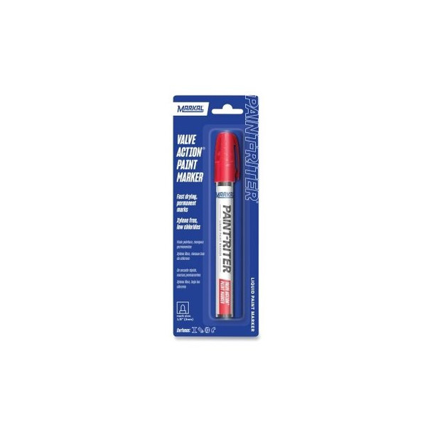 PAINT-RITER® VALVE ACTION® Paint Marker, Red, 1/8 in Tip, Medium