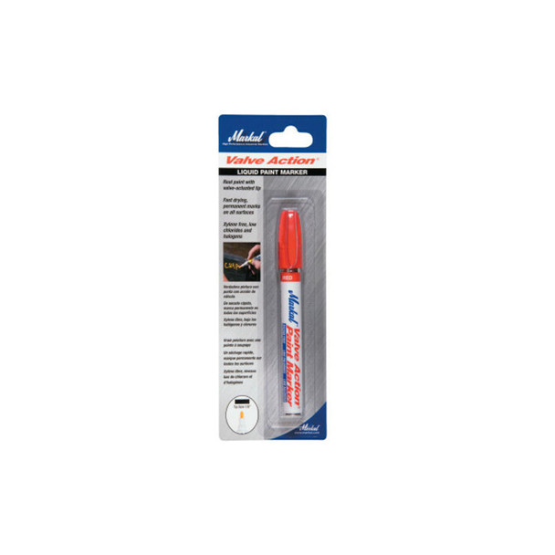PAINT-RITER® VALVE ACTION® Paint Marker, Red, 1/8 in Tip, Medium