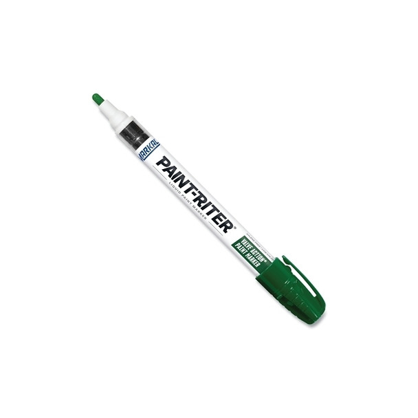 PAINT-RITER® VALVE ACTION® Paint Marker, Green, 1/8 in Tip, Medium