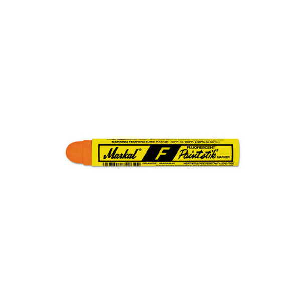 Paintstik® Original B® Solid Paint Marker, 11/16 in dia, 4-3/4 in L, Fluorescent Orange