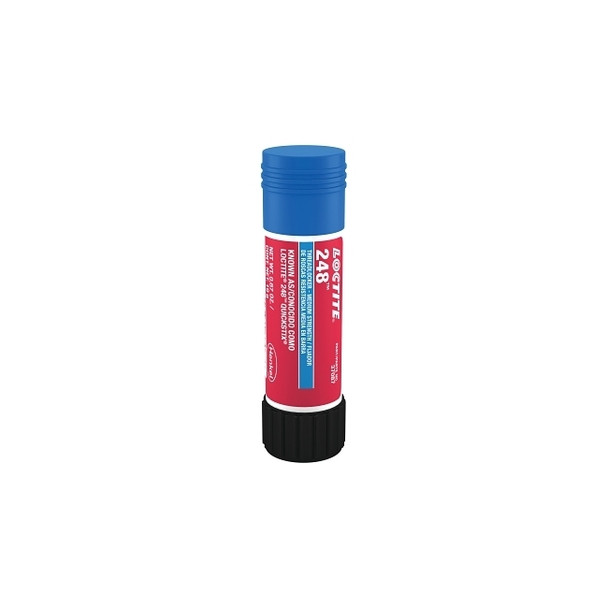 248™ Medium-Strength Threadlocker Solid Stick, 9 g, 1/4 in to 3/4 in dia, Blue