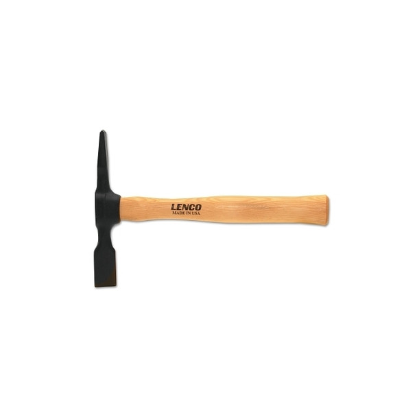 Hickory Wood Handle Chipping Hammer, LWHG, 11.5 in, 19 oz Head, Chisel and Cross Chisel