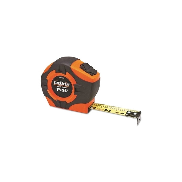 Quickread Power Return Tape, 25 ft x 1 in, SAE, Single Sided, Hi-Viz Orange