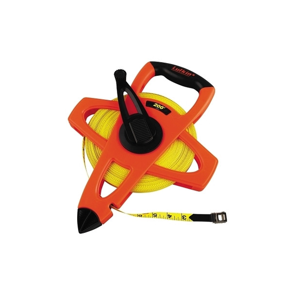 Hi-Viz® Orange Reel Fiberglass Tape,  1/2 in x 200 ft, SAE, Orange