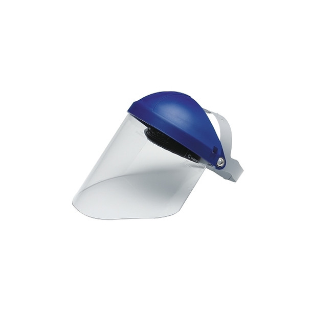 Clear Propionate Faceshield W96, Uncoated, Clear, Molded, 14.5 in L x 9 in H