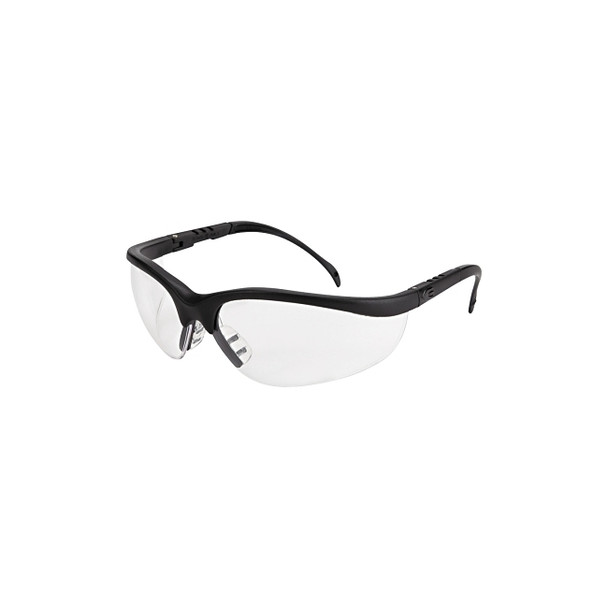 Klondike® KD1 Series Protective Eyewear, Clear Polycarbonate Lens, UV-AF® Anti-Fog, Black Nylon Frame