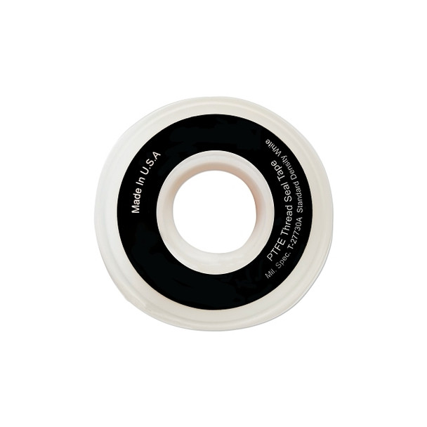 White PTFE Thread Sealant Tape, 1 in x 260 in L