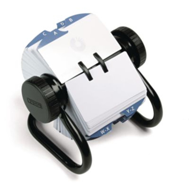 Rolodex™ Open Rotary Card File, Holds 500 2.25 X 4 Cards, Black 66704