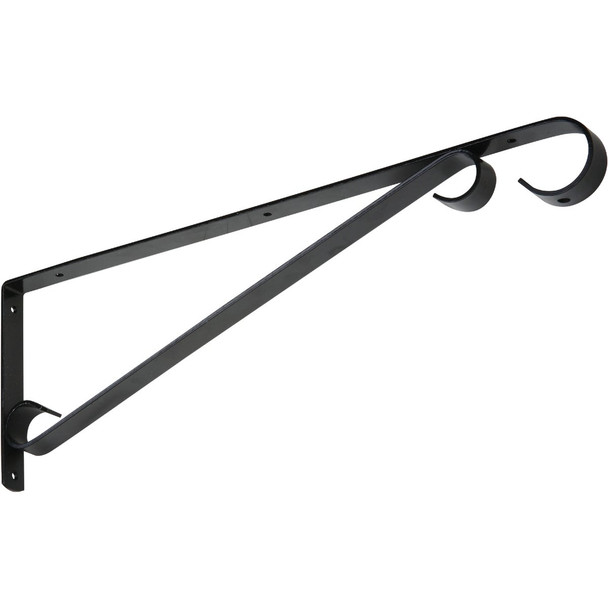 National Hardware 15 In. Black Steel Hanging Plant Bracket N274-621