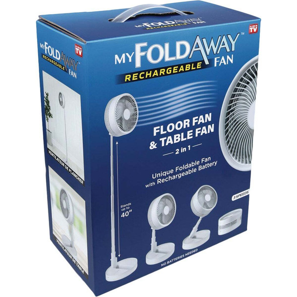 My FoldAway Rechargeable Battery Operated Fan 7039