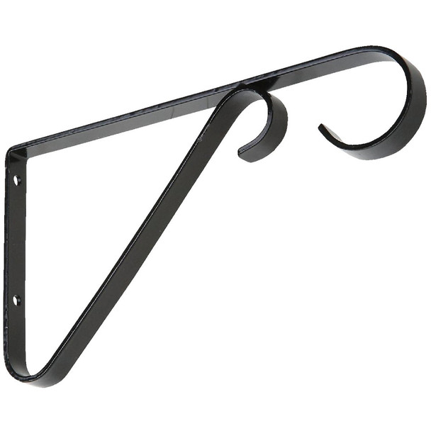 National Hardware 6 In. Black Steel Hanging Plant Bracket N274-514
