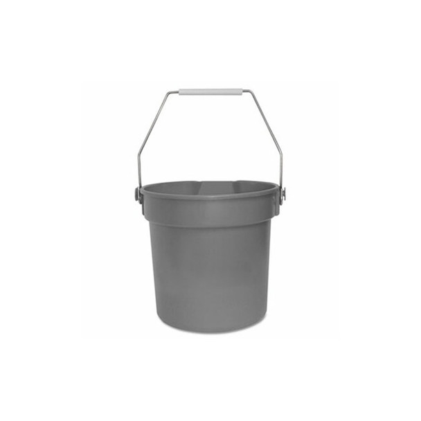 Impact® Deluxe Heavy-Duty Bucket, 10 qt, Polypropylene, Gray, 10.63" dia 5510