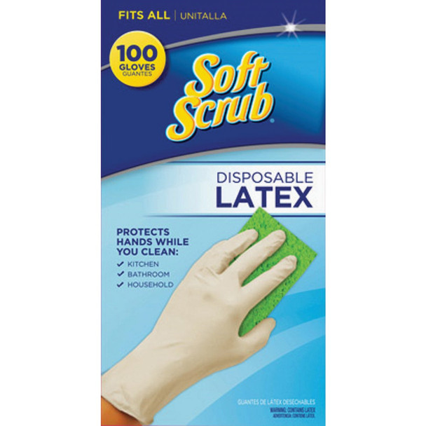 Soft Scrub 1 Size Fits All Latex Disposable Glove (100-Pack) 11300-16